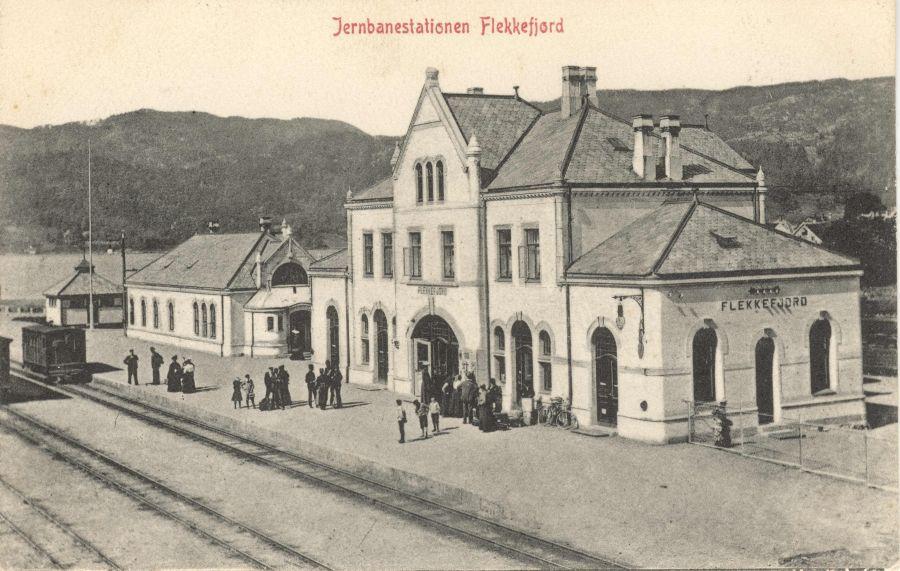 Jernbanestationen Flekkefjord